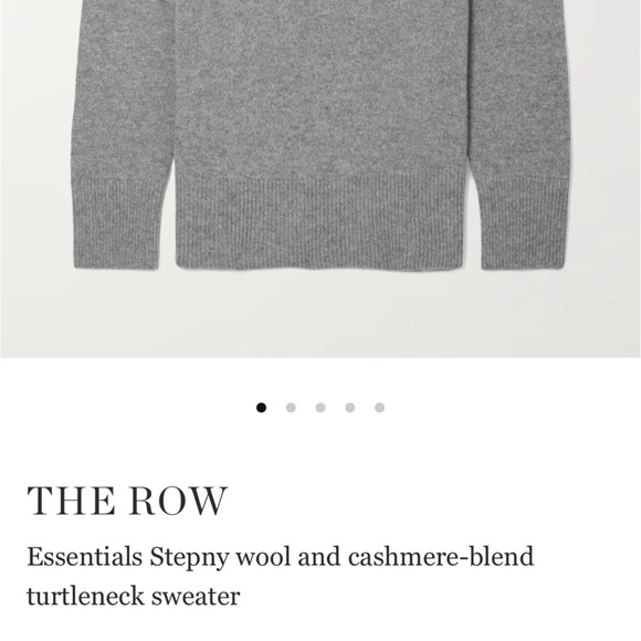 The Row Sweaters - The Row Charcoal Turtleneck Sweater